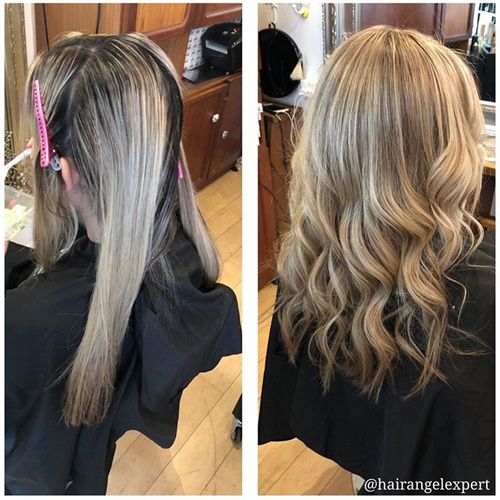 Before After photos Sydney Balmain Rozelle Glebe Drummoyne good top best hair salons studios hairdressers client reviews testimonials results Hair Angel blonde hair balayage specialists precision cutting bridal styling colouring